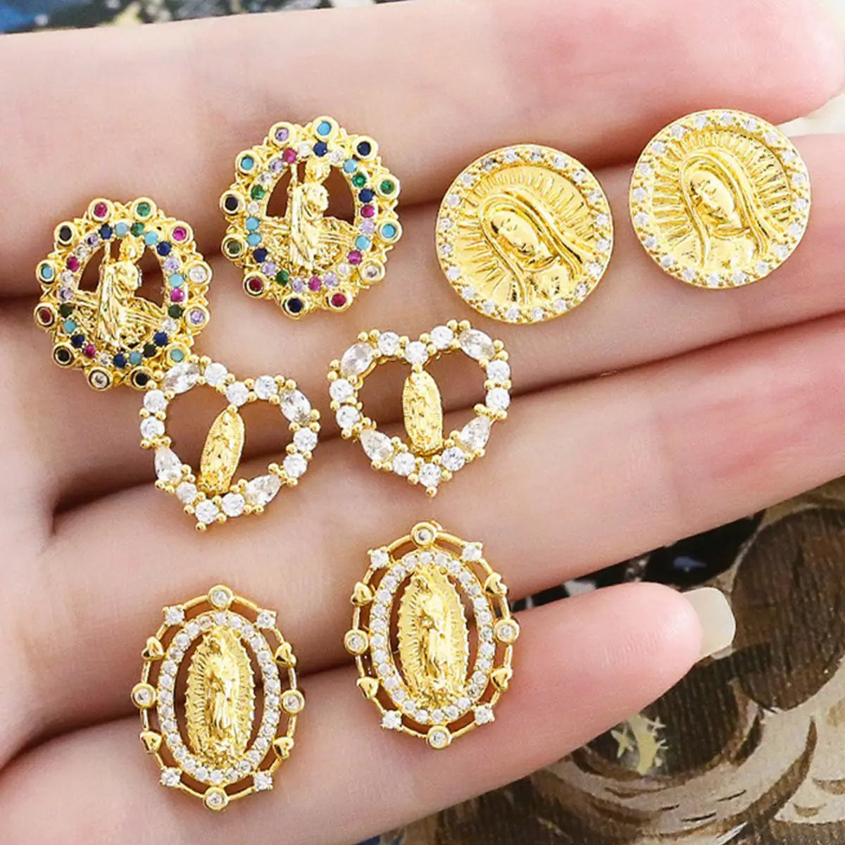 Saint Stud Earrings