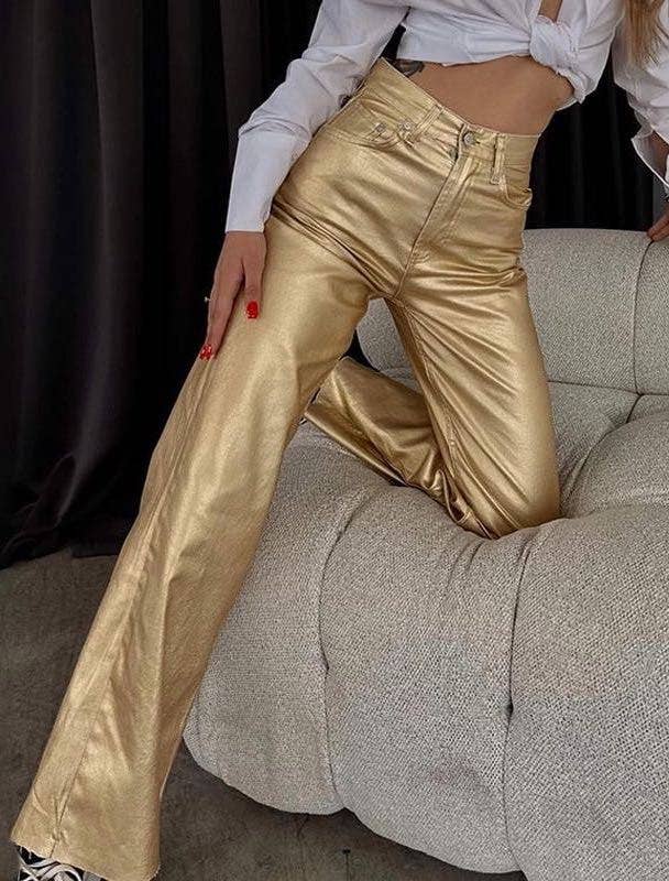 Shelly Gold Pants Shop The Golden Girl Shelly Gold Pants Shop The Golden Girl