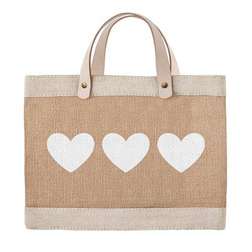 Mini Market Tote - Hearts