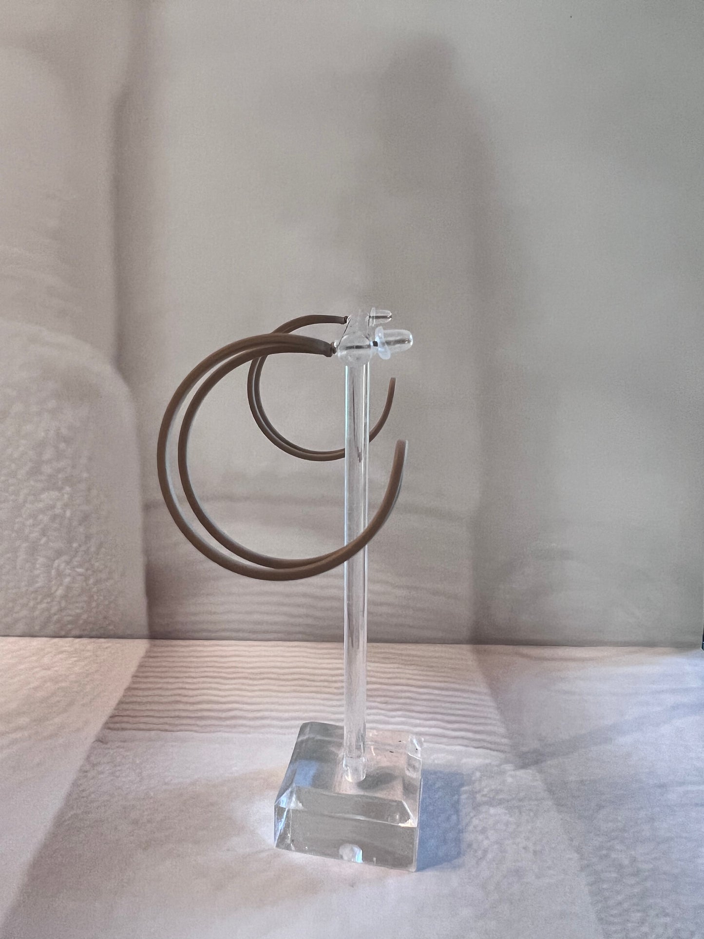Double Hoops Matte Earrings