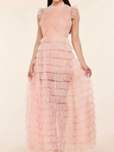 Katia Pink Ruffle Dress