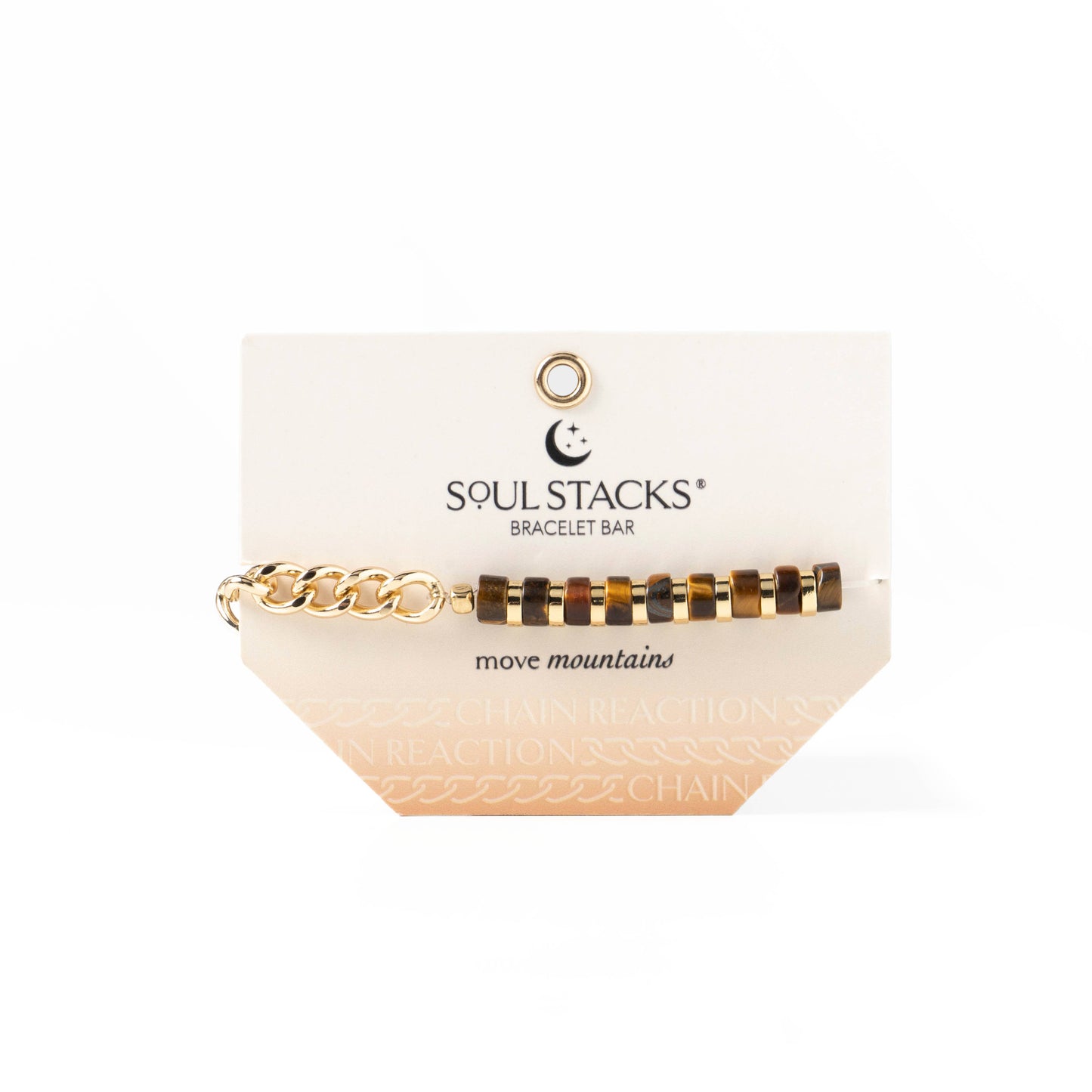 Soul Stacks Bracelet Bar Chain Reaction Collection Open Stoc: White Howlite