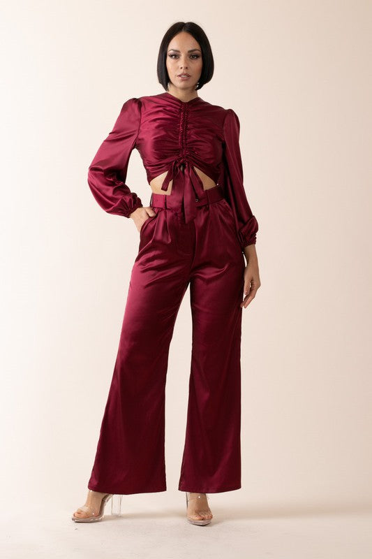 Sandra Pant Silk Set