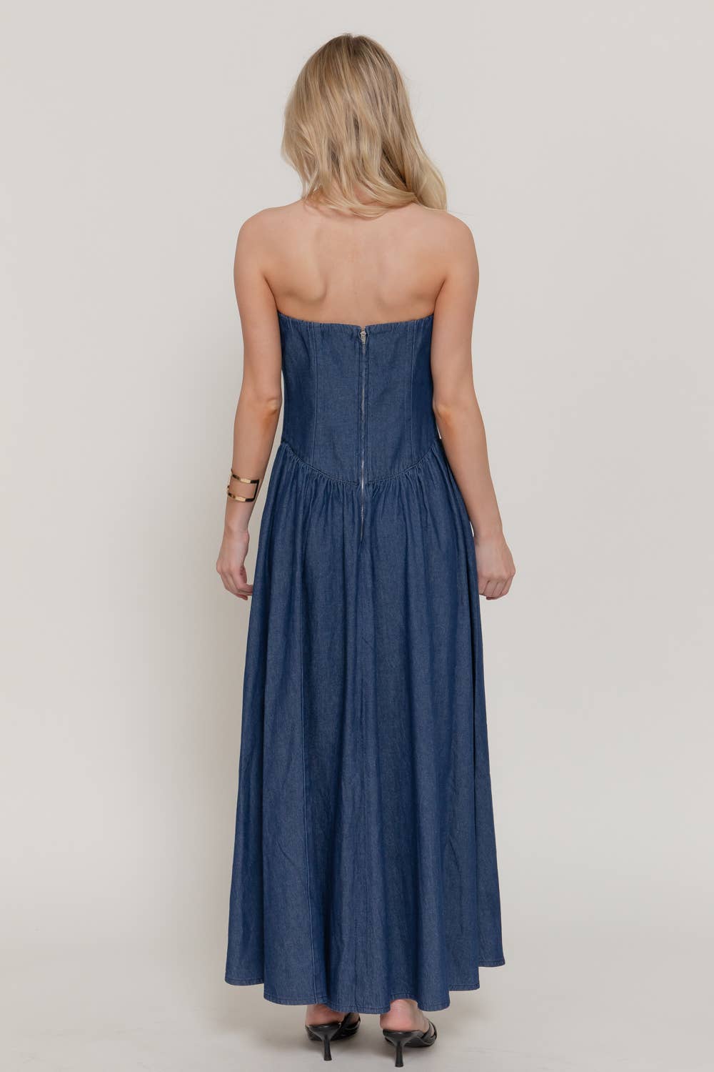 Denim  Midi Dress