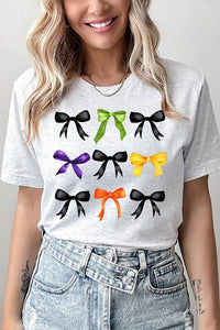 Halloween Colored Bow Stack Graphic Tee