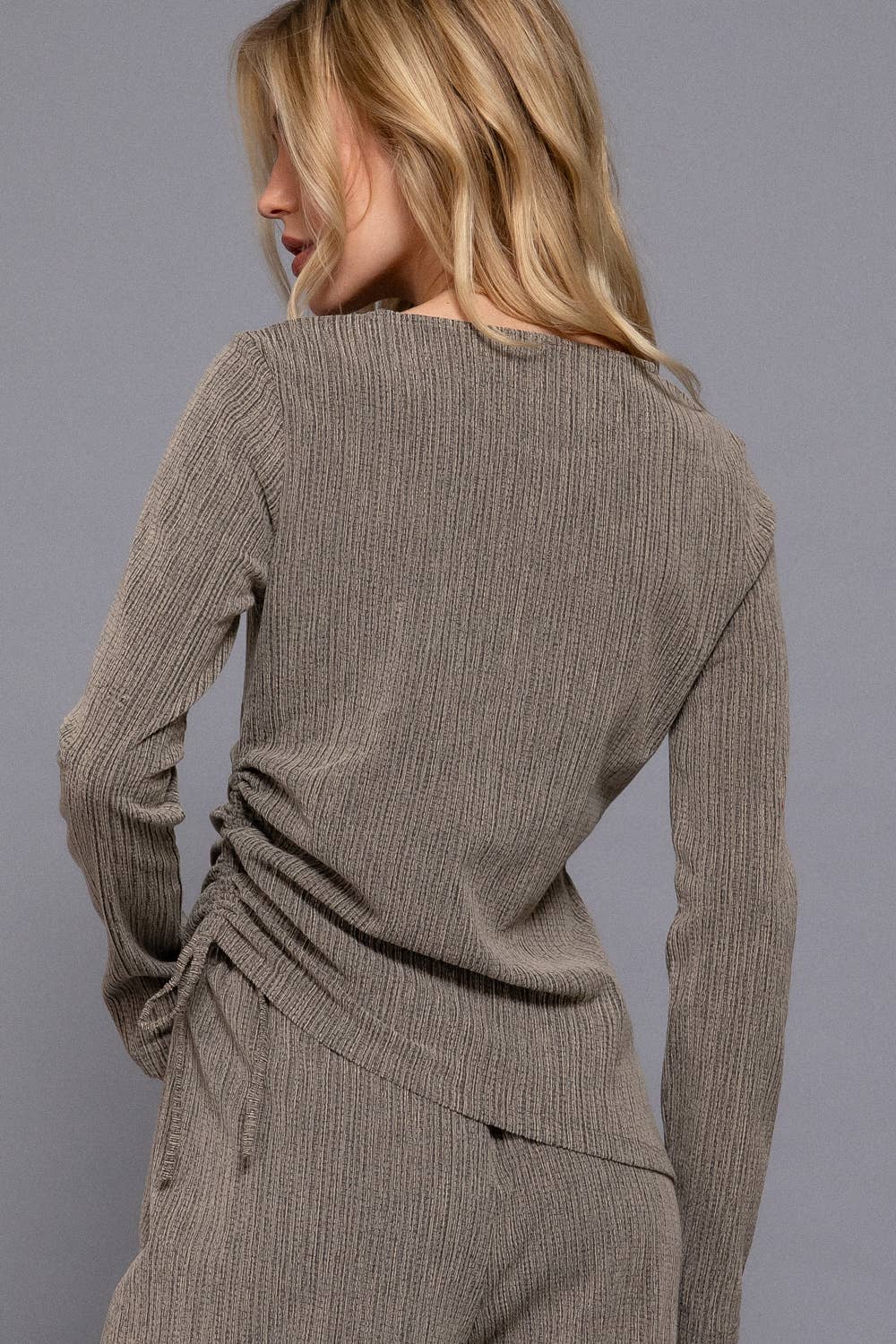 Reba Long Ruched Top