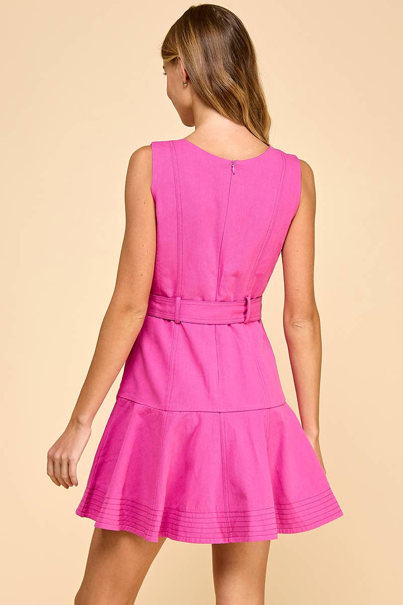 Astrid V-Neck Belted