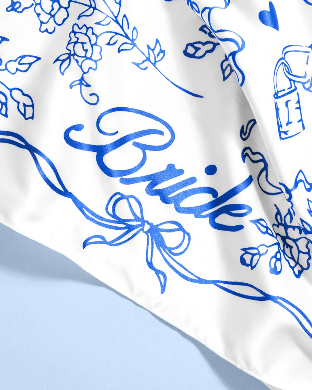 Bride Head Scarf - white silk bride head scarf, bride gift, bachelorette accessory