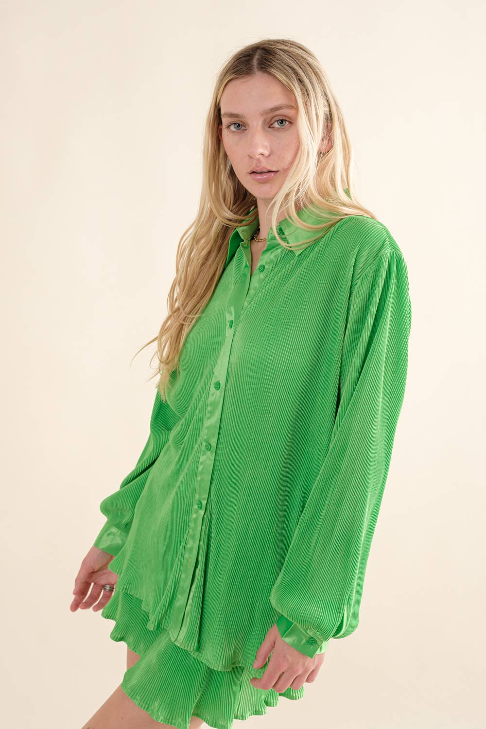 Gina Accordian Blouse Short Lounge Set