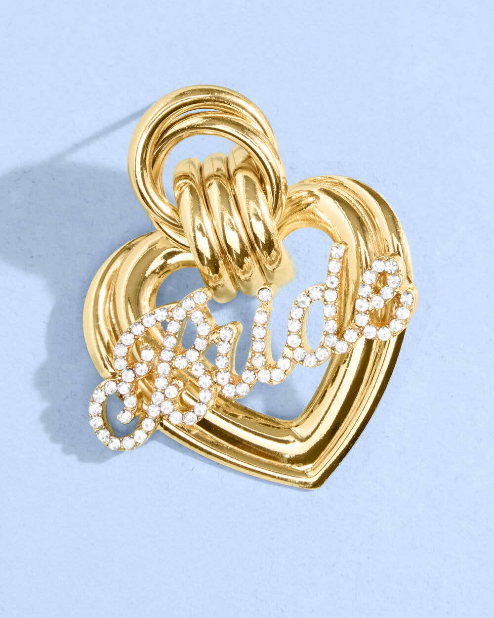 Heart of Gold Bride Earrings