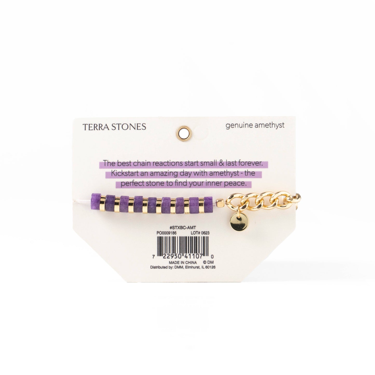 Soul Stacks Bracelet Bar Chain Reaction Collection Open Stoc: White Howlite