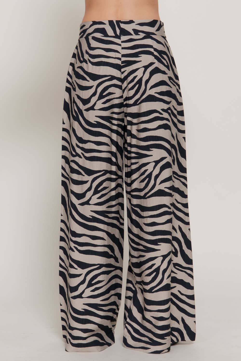 Wide Leg Printed Woven Pants