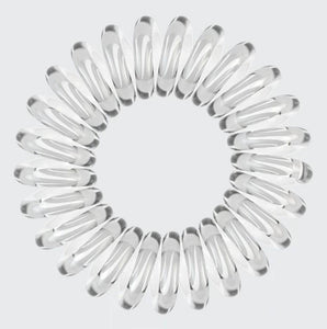 Spiral Hair Ties 4 Pack - Clear