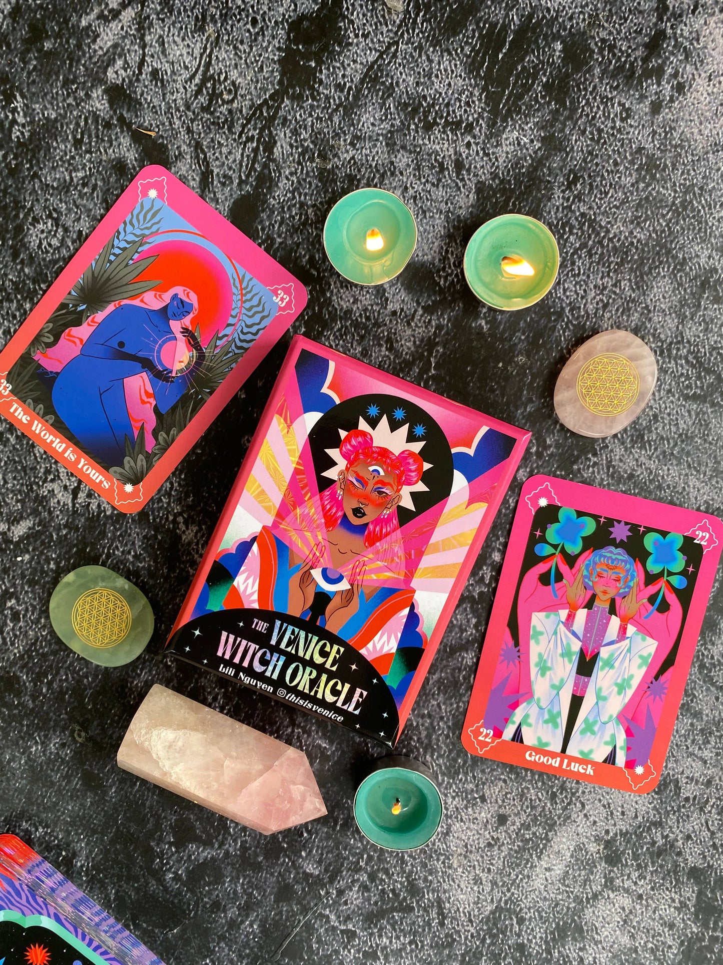 Venice Witch Oracle by Lili Nguyen: Flashcards; 88 pages / English