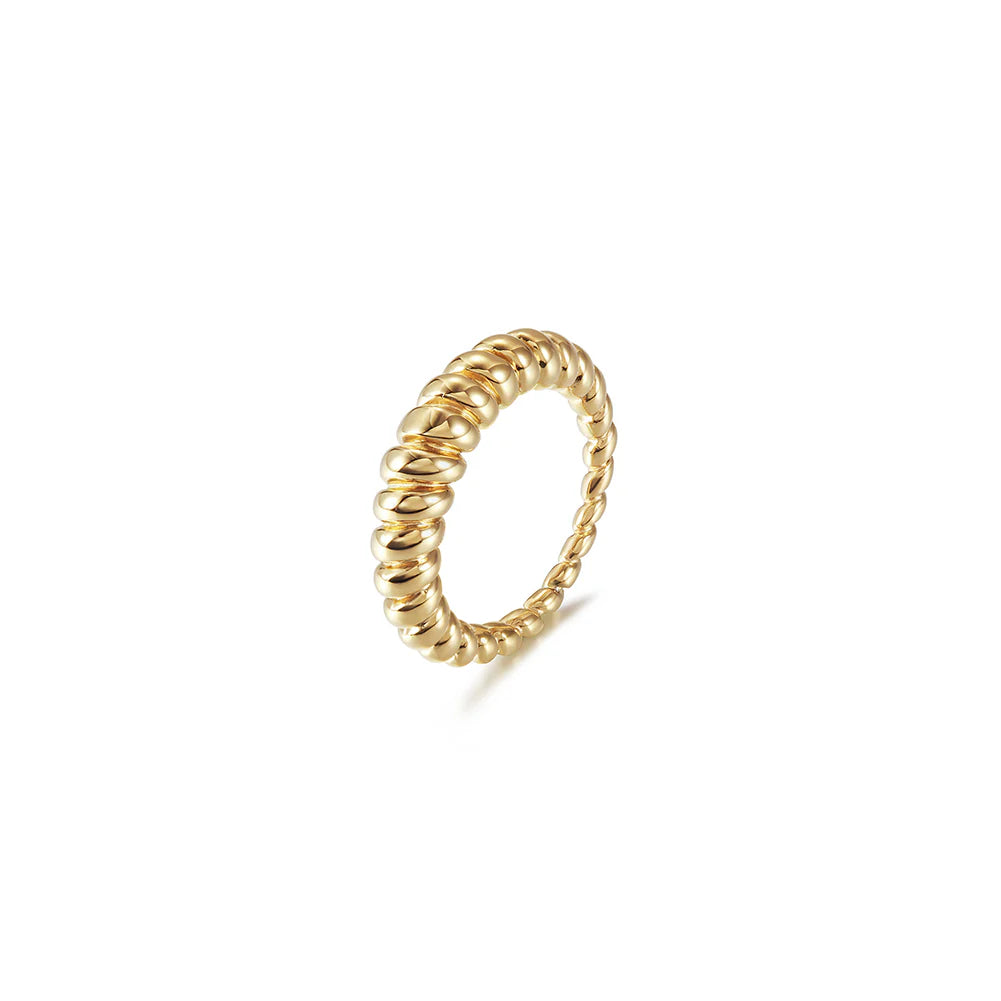 Golden Croissant Ring