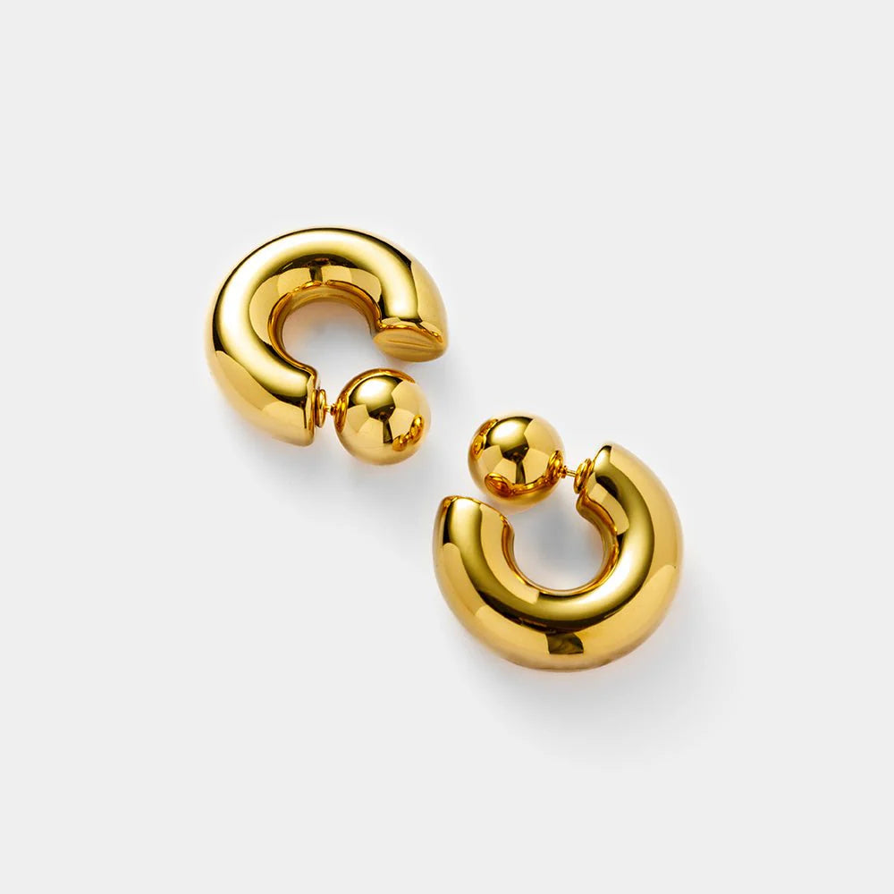 Reverse Hoop Earrings