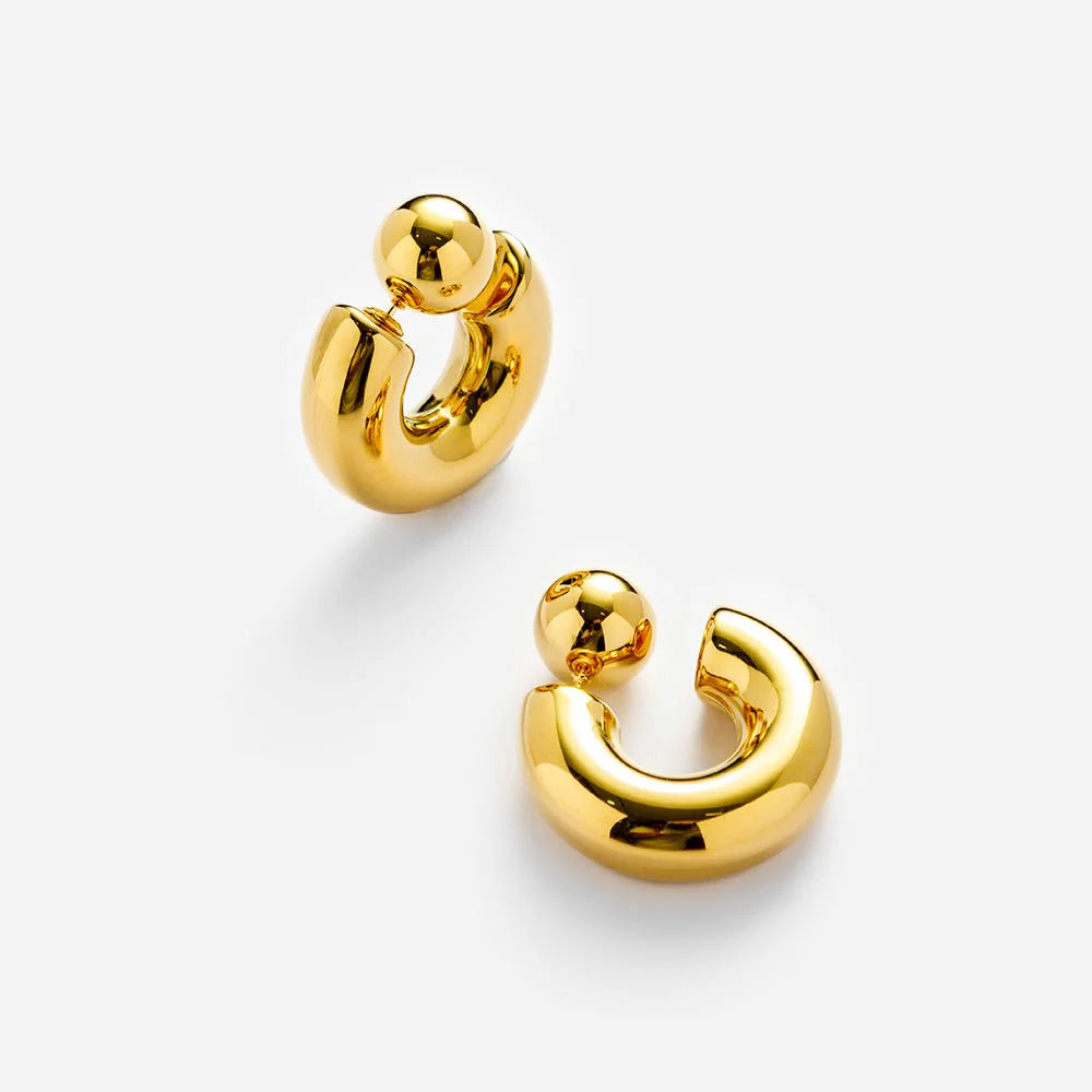 Reverse Hoop Earrings