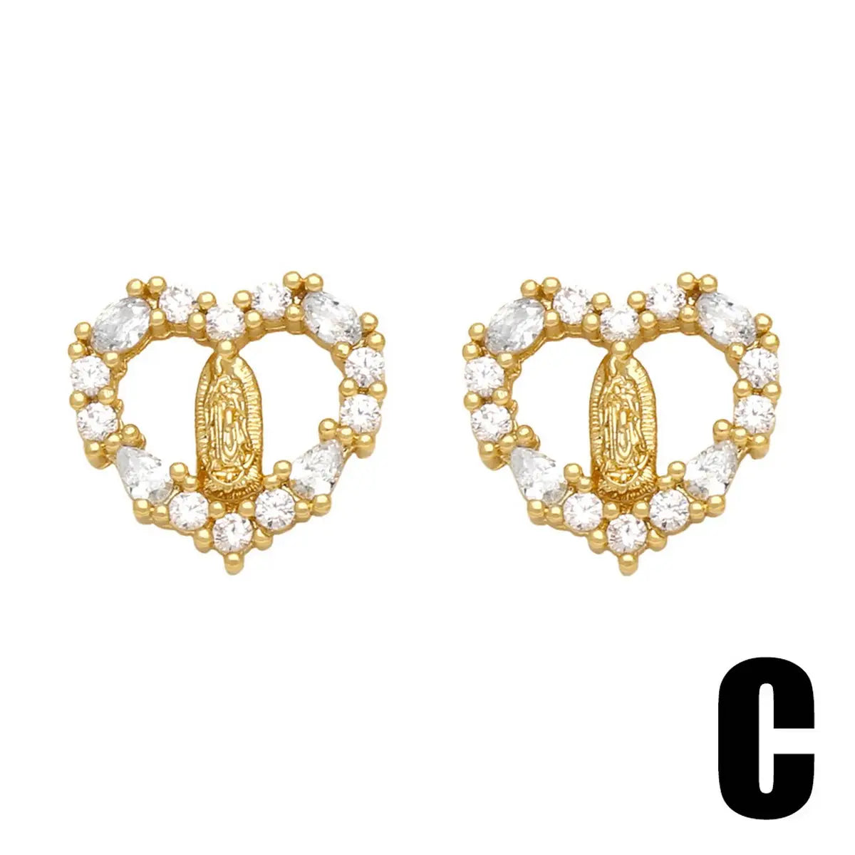 Saint Stud Earrings