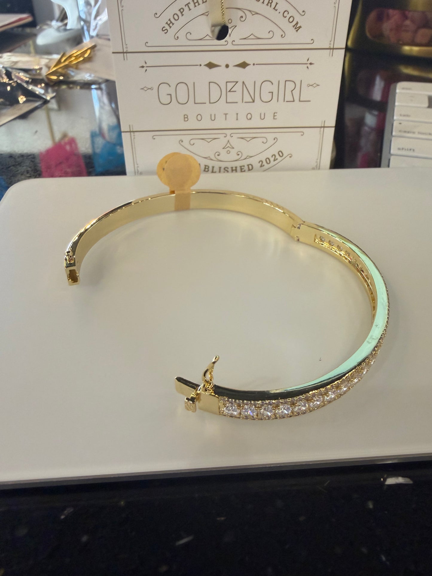 Diamond Pavé Bangle Bracelet