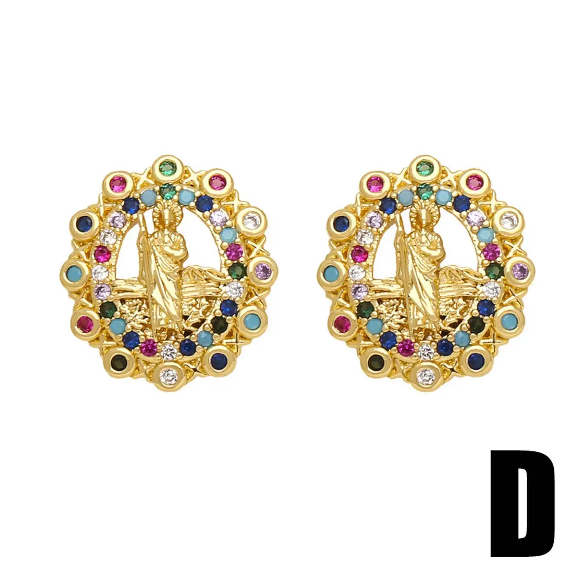 Saint Stud Earrings