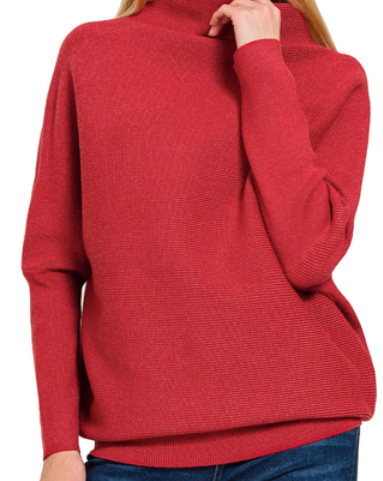 High Neck Bubble Sweater