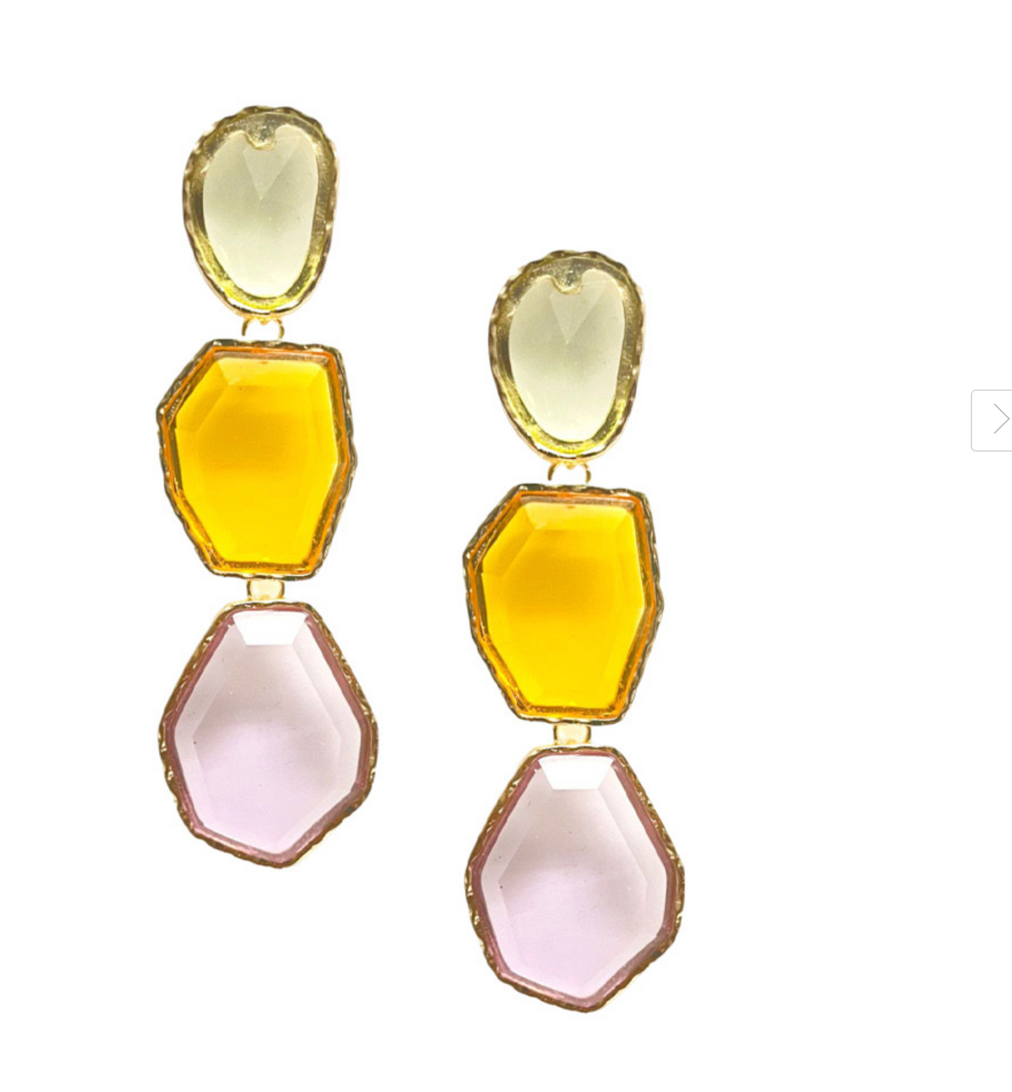 Fabi Tri-Color Earrings