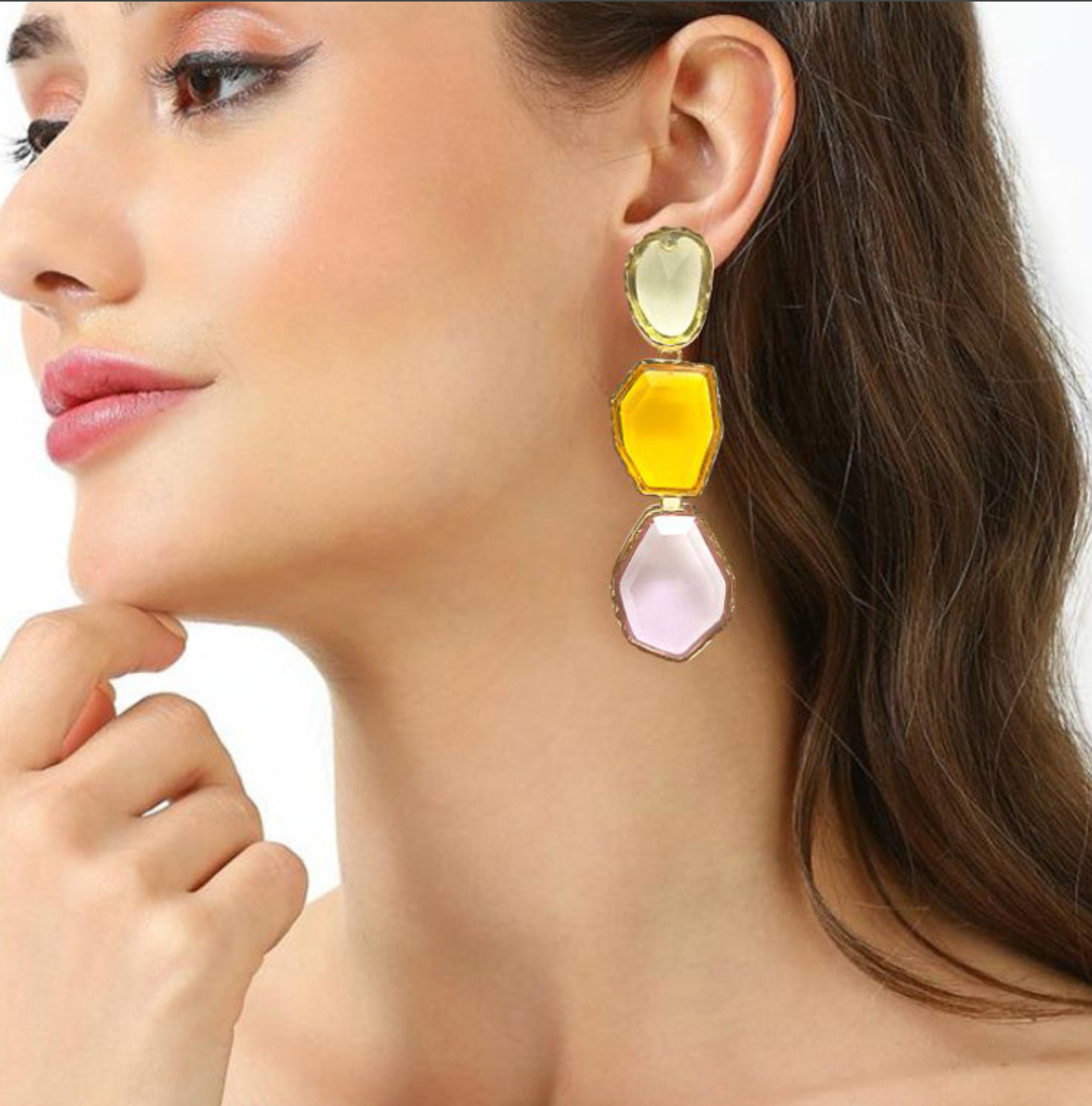 Fabi Tri-Color Earrings