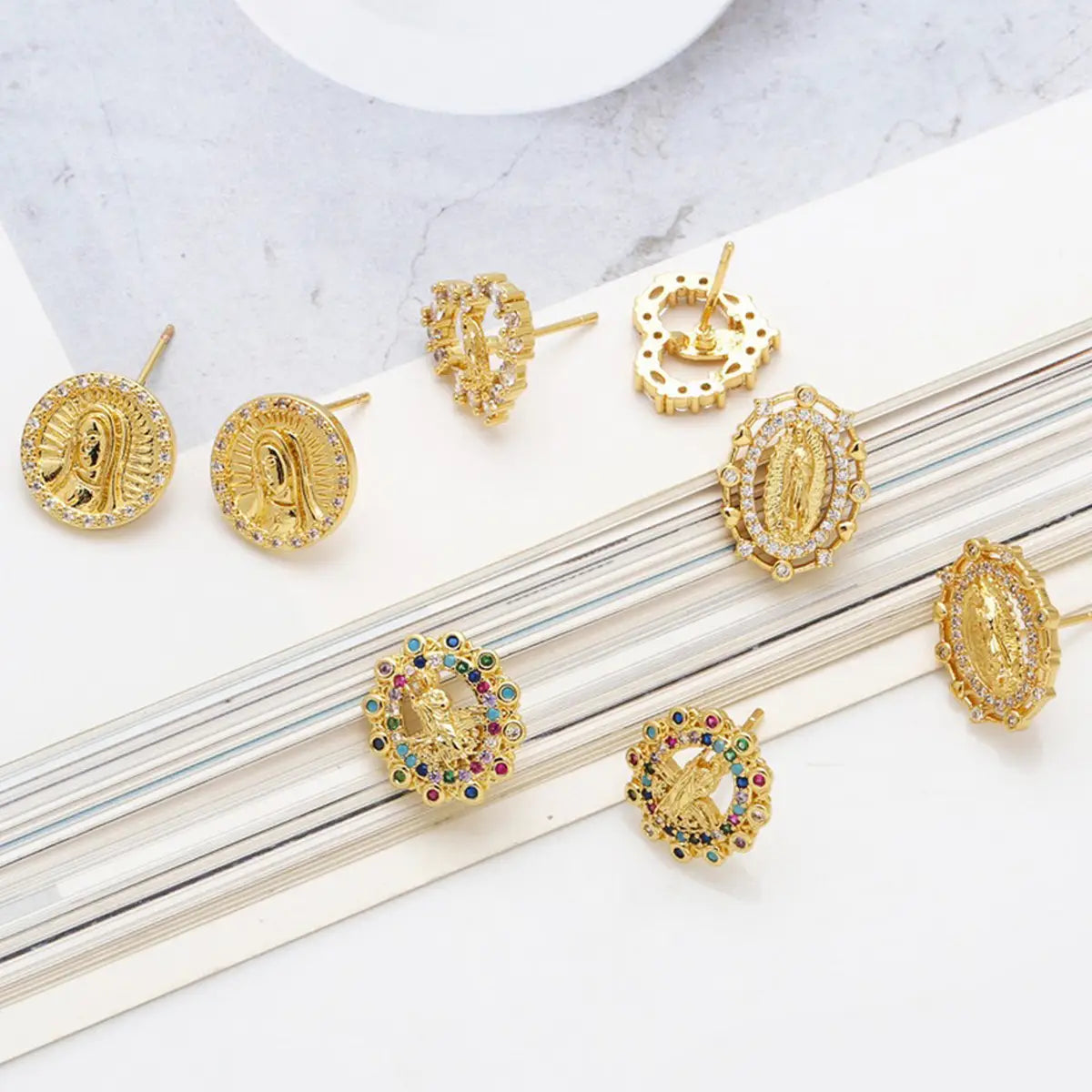 Saint Stud Earrings