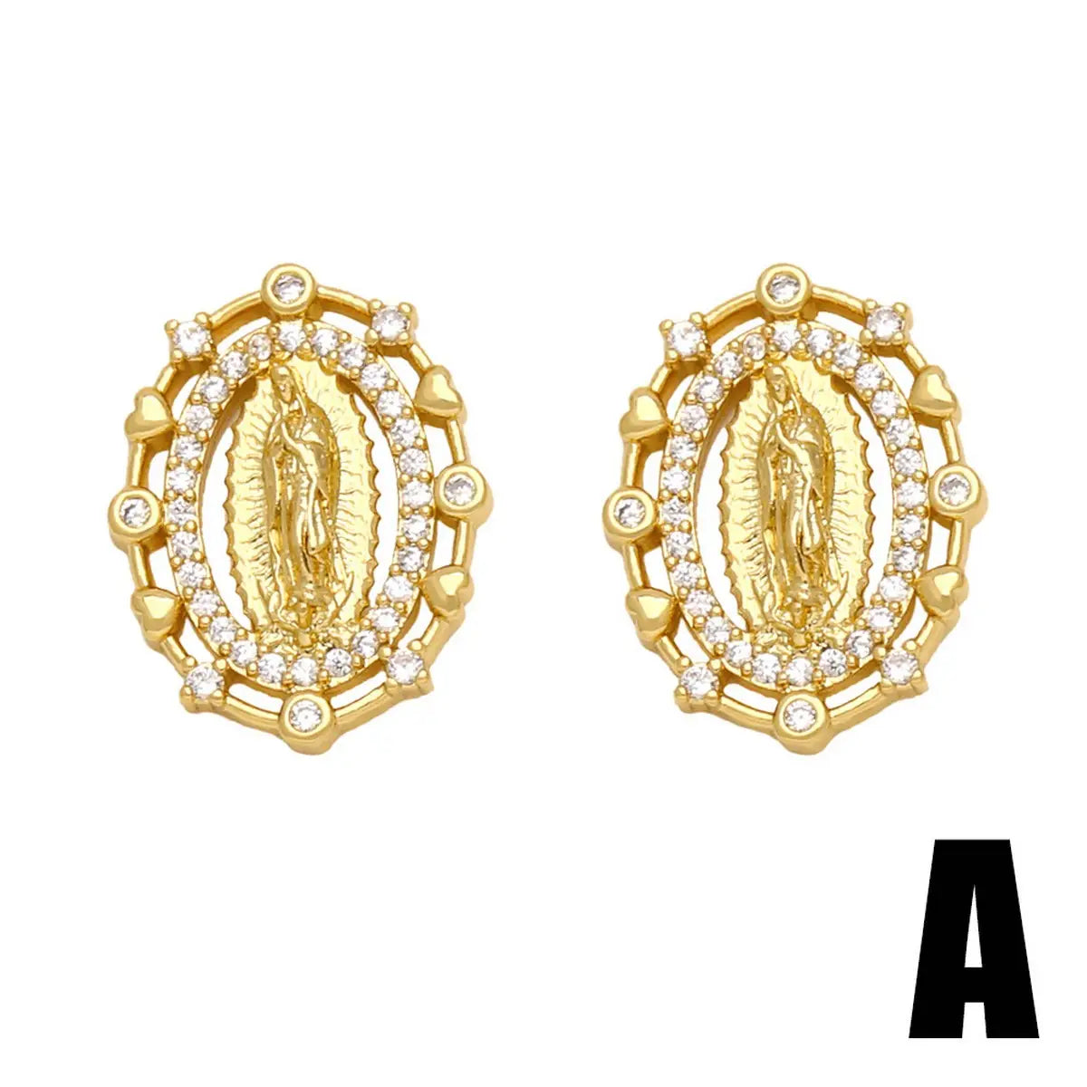 Saint Stud Earrings