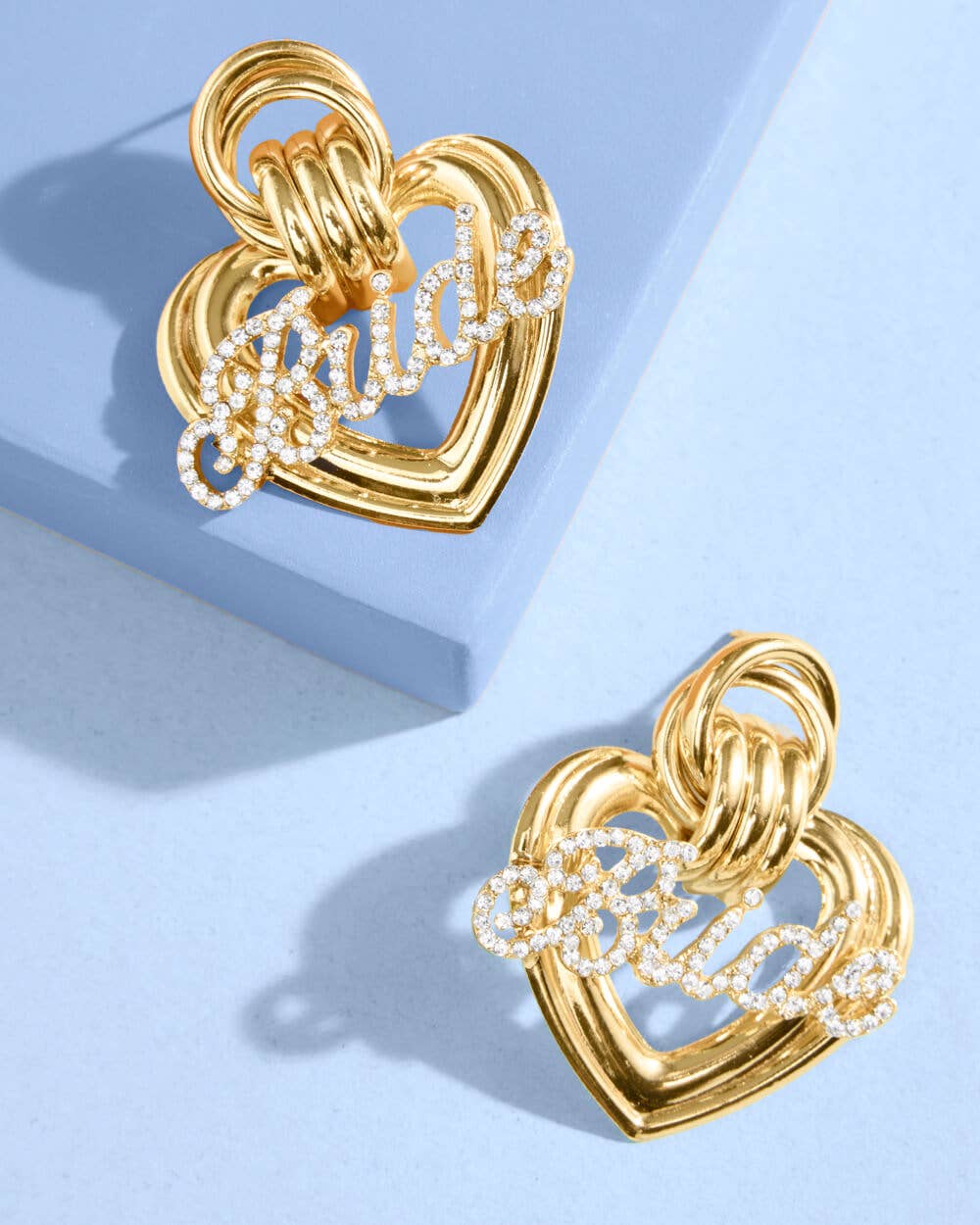 Heart of Gold Bride Earrings
