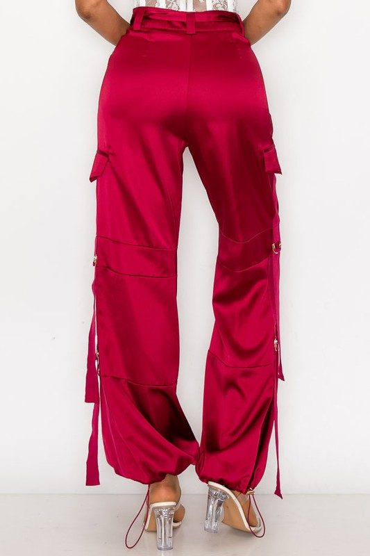 Catherine Silk Cargo Pants