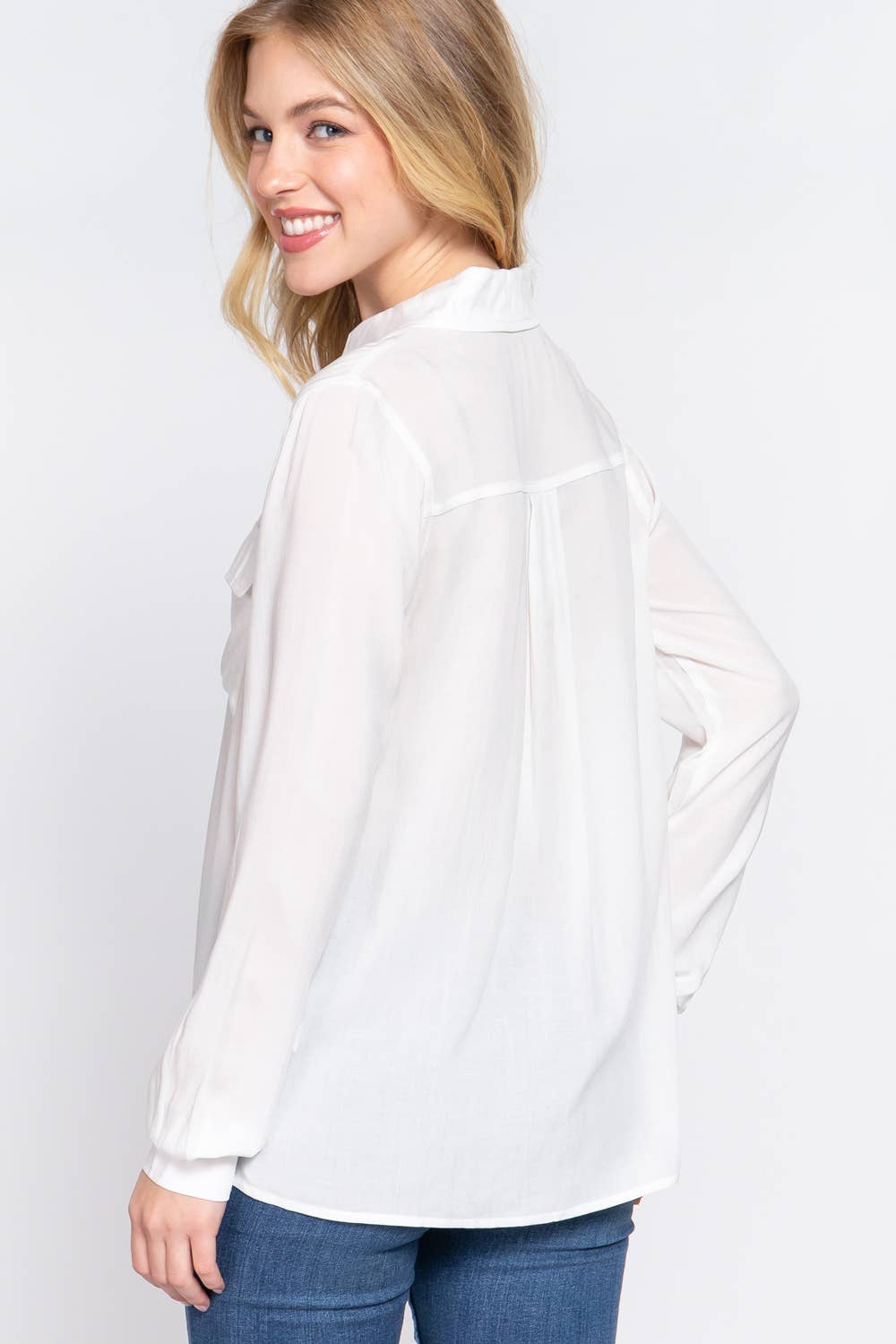 Cera Long Sleeve Front  Shirt