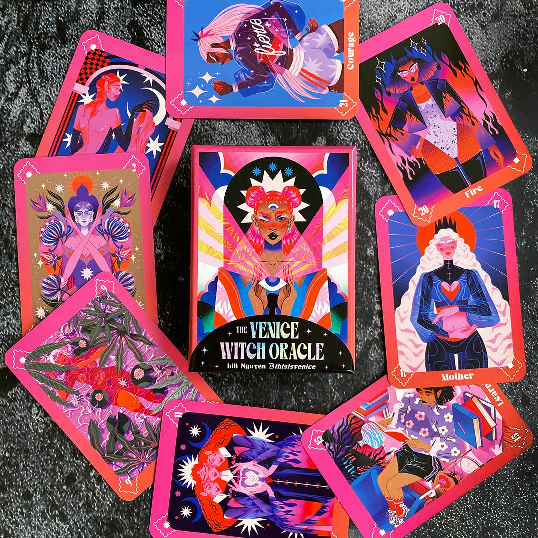 Venice Witch Oracle by Lili Nguyen: Flashcards; 88 pages / English
