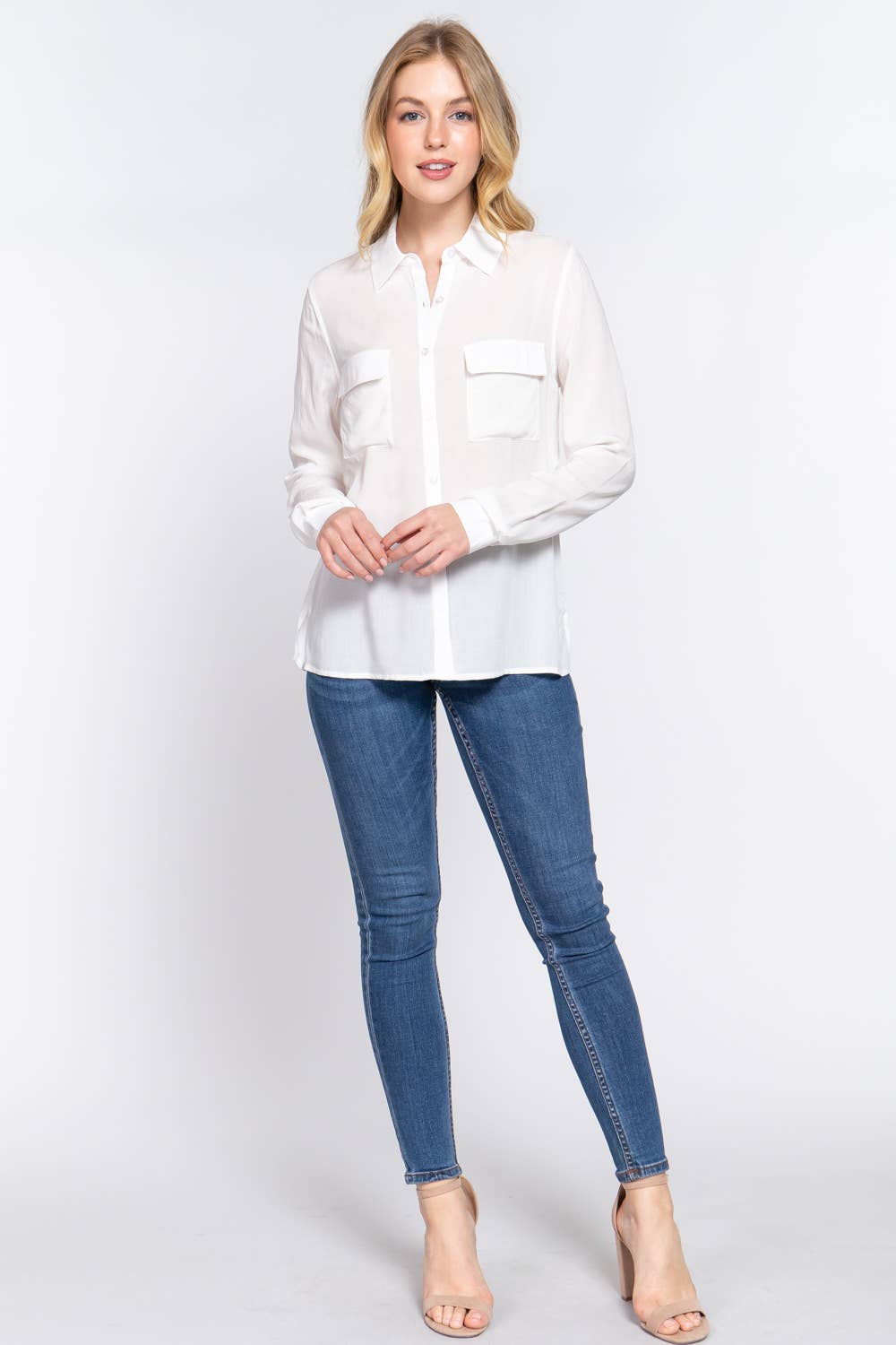 Cera Long Sleeve Front  Shirt