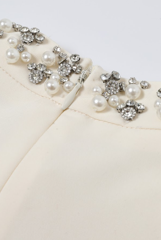 Embellished Collar Mini Dress