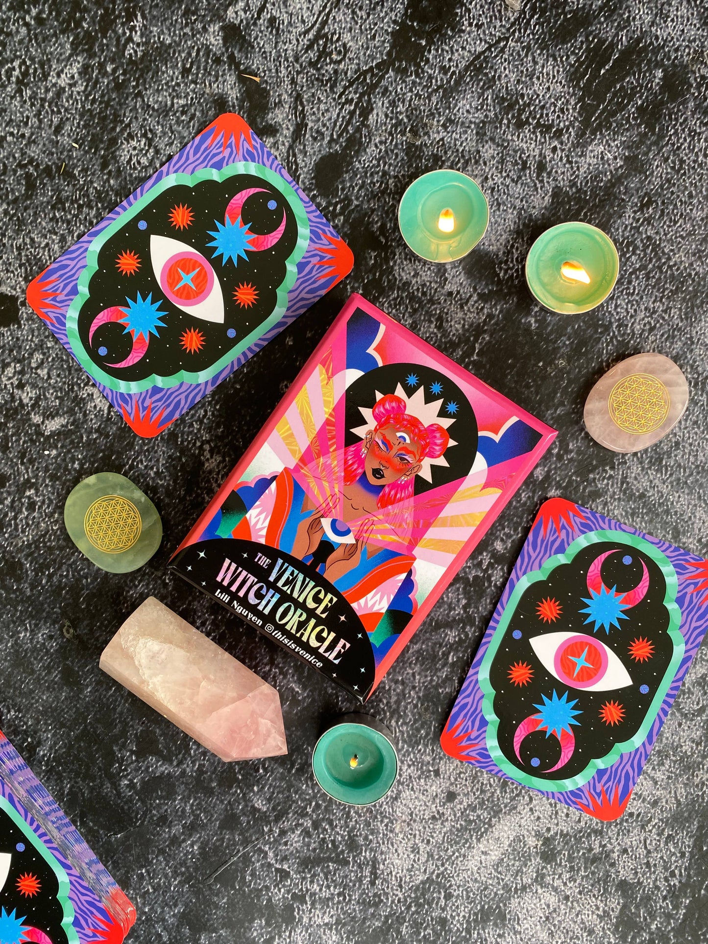 Venice Witch Oracle by Lili Nguyen: Flashcards; 88 pages / English