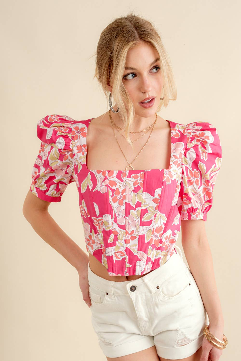 Poppy Poplin Top
