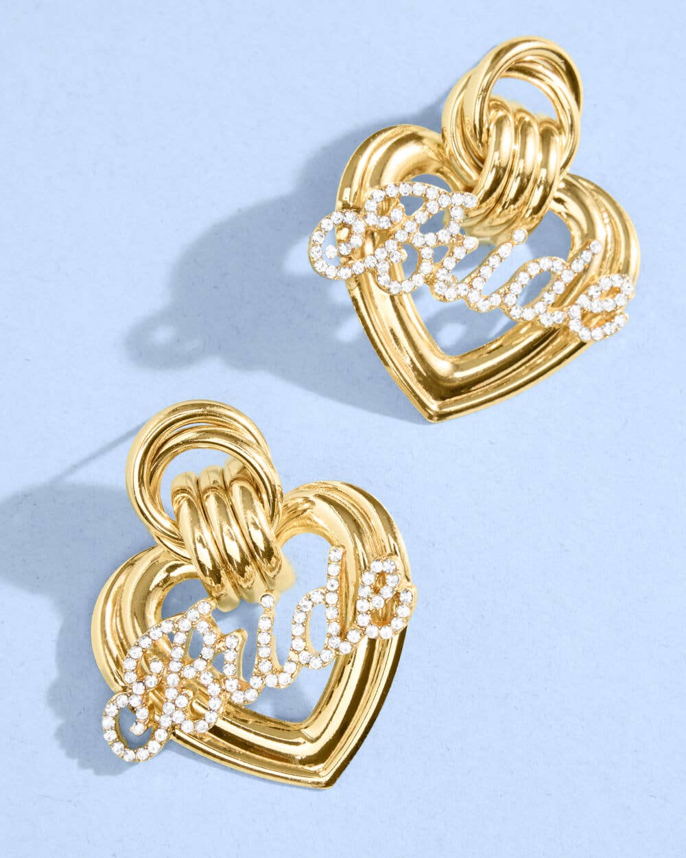 Heart of Gold Bride Earrings