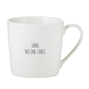 Cafe Mug - Shhh No One Cares
