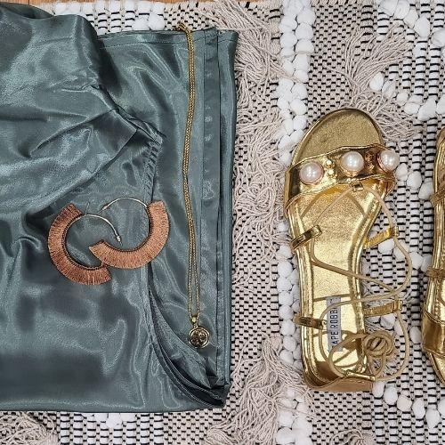 Mocha Hoops Fringe Earrings - Shop The Golden Girl