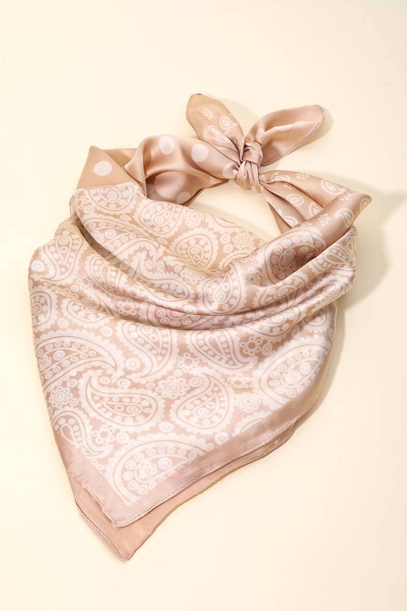 Paisley Polka Dot Pattern Scarf