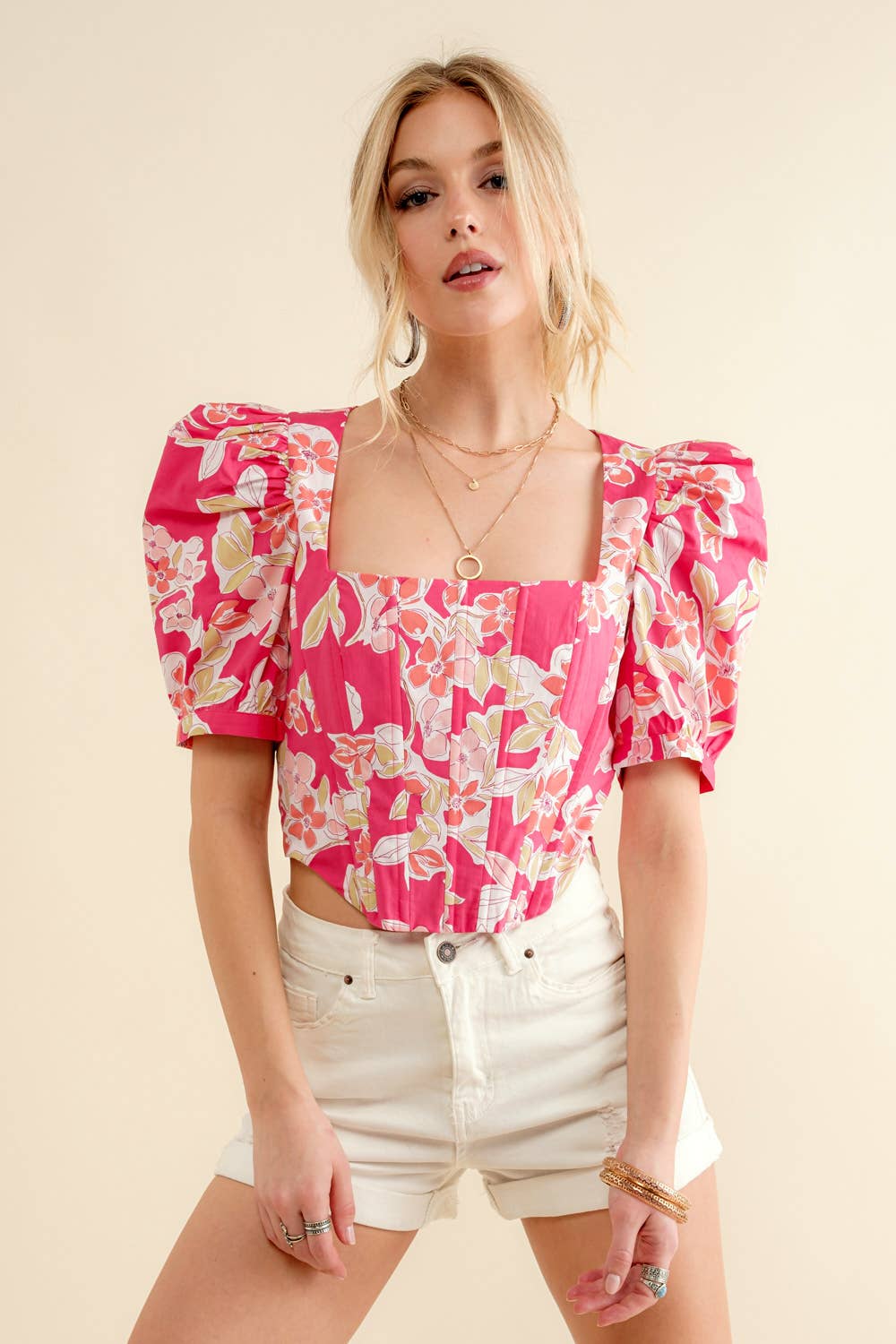 Poppy Poplin Top