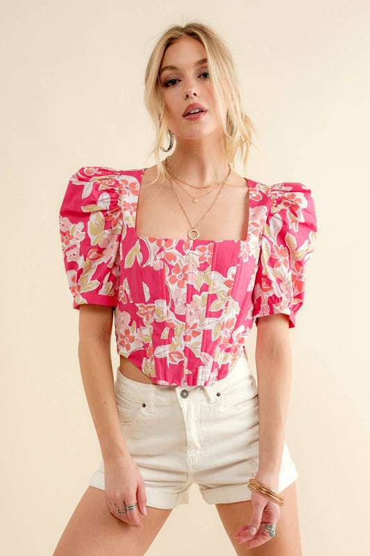 Poppy Poplin Top