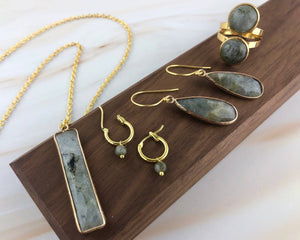 Labradorite Jewelry Set - Gemstone Jewelry