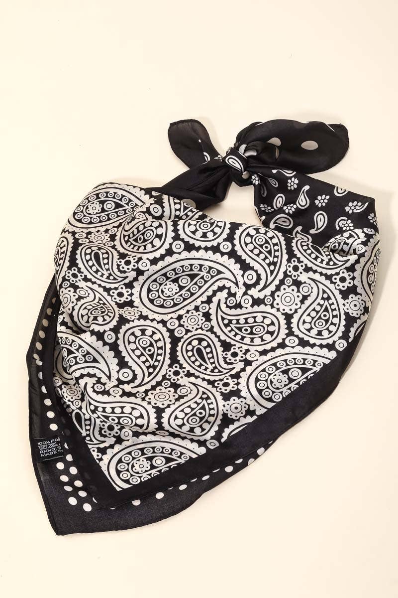 Paisley Polka Dot Pattern Scarf
