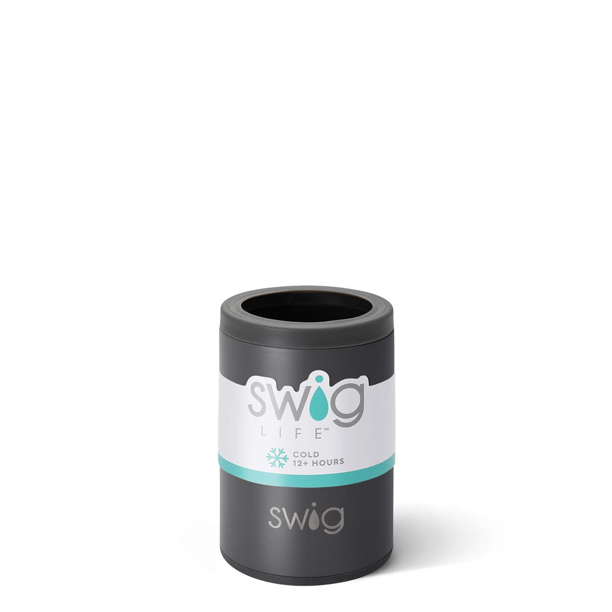 Swig Matte Grey Can + Bottle Cooler (12oz)