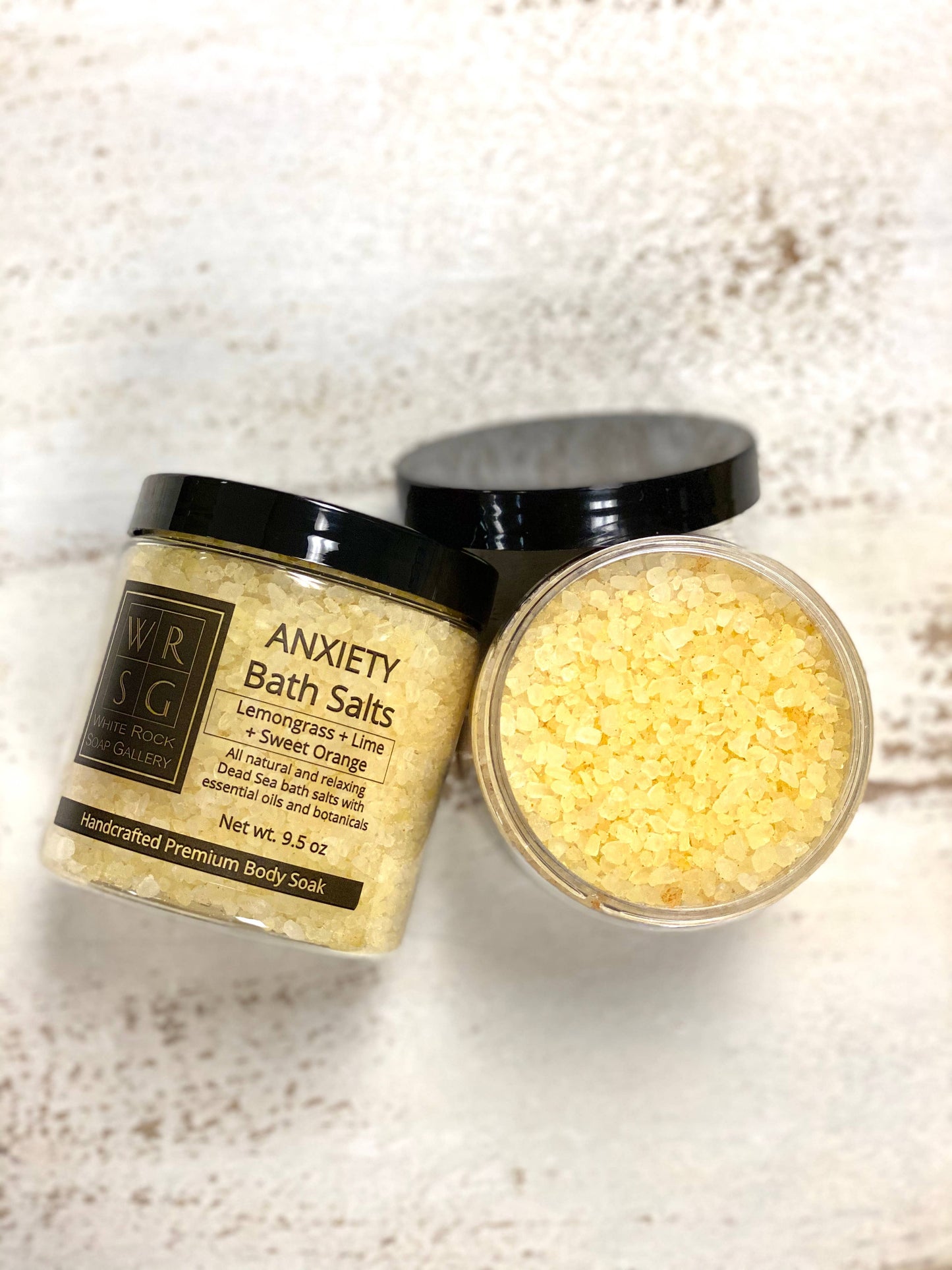 White Rock Soap Gallery Anxiety Bath Salts 9.5 oz
