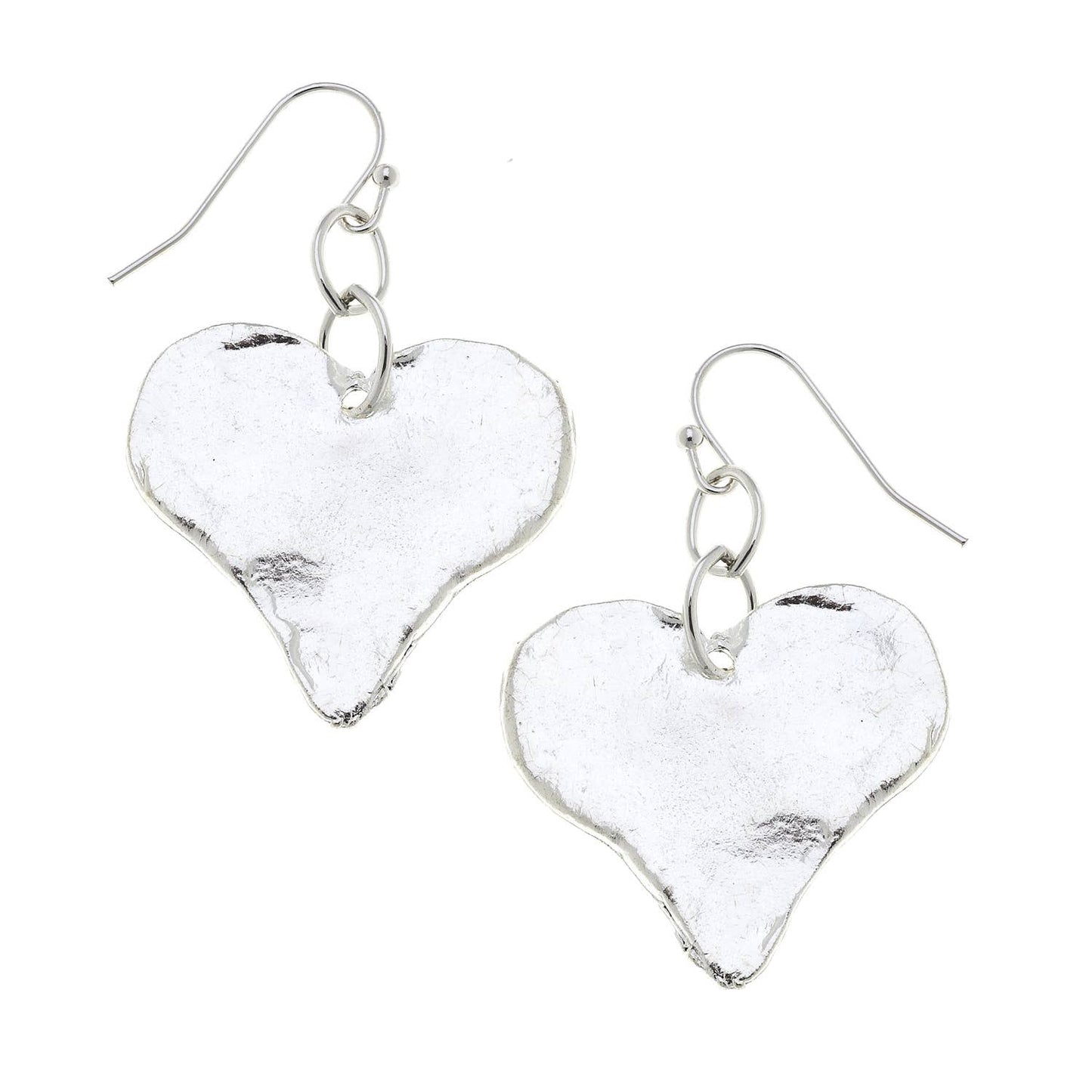 Silver Heart Earrings