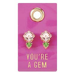 Gemstone Earring-You're A Gem