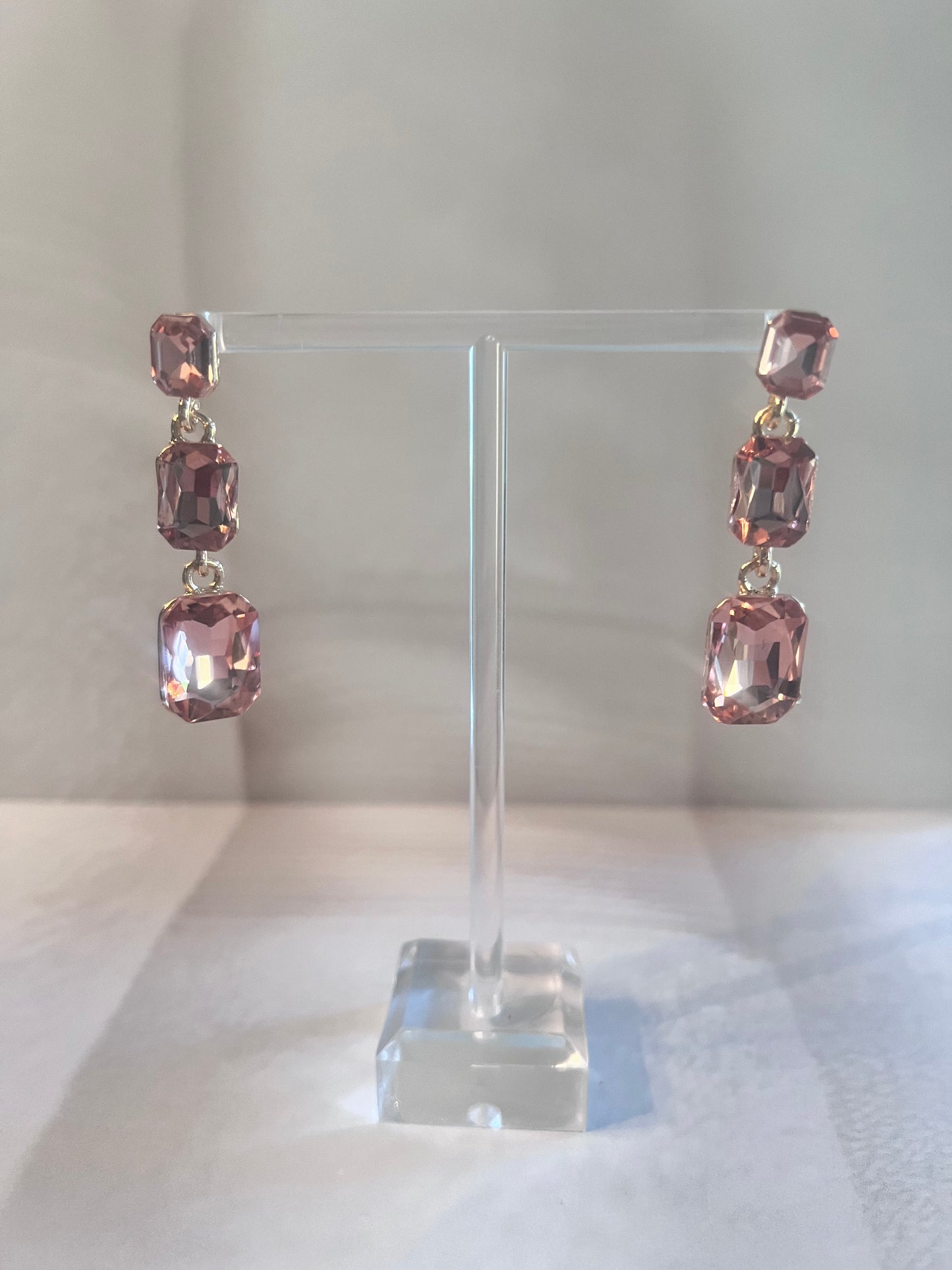 Rosegold Stacked Earrings
